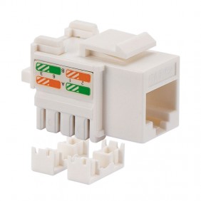 Querformat Fanton RJ45 CAT.5E UTP Weiß 23702
