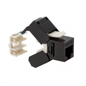 Presa verticale Fanton RJ45 CAT.5E UTP nera 23700