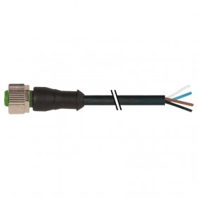 Murr Stecker M12 Buchse 0° mit Kabel 4P 4A 2,5...