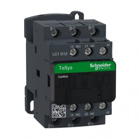 Contattore Schneider TeSys LC1D 3P 12A AC3 380...
