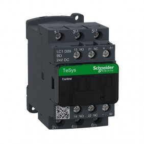 Contattore Schneider TeSys LC1D 3P 9A AC3 24V...