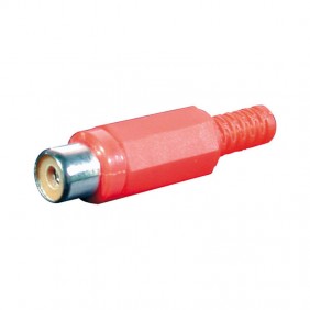 Melchioni RCA red flying plug with cable guide...