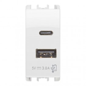 Toma USB Urmet Simon Nea con 2 salidas USB...