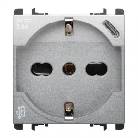 Prise schuko P40 Urmet Simon Nea 250V avec USB...