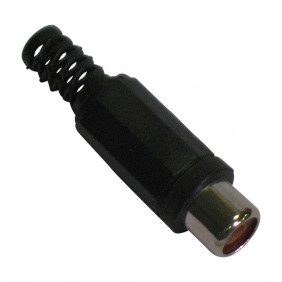 Melchioni black flying RCA receptacle with...