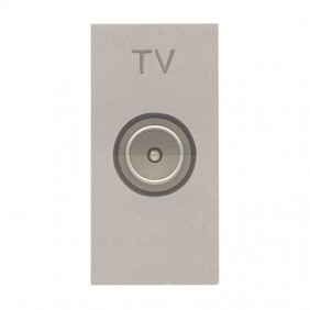 Abb Zenit TV-Steckdose N2150.8 PL Typ M Silber...