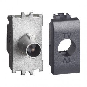 Bticino LivingLight 1 Module Anthracite Coaxial...