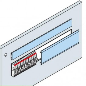 Shutters Abb DIN slot 36 modules gray color 3...