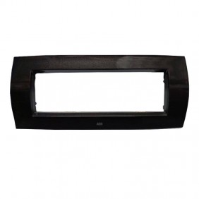 Plaque Abb Soft Metal Elos 6 modules gris...