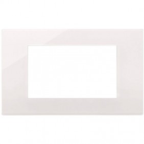 Placca Vimar Linea Reflex 4 Moduli Bianco 30654.40