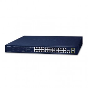 Switch 4 Power 24 porte 10/100/1000T e 2 porte...
