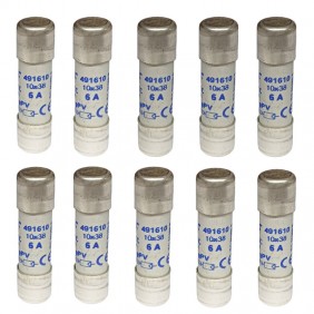 Fusible Wimex CF10gPV 6A 10.3x38mm 1000V DC 10...