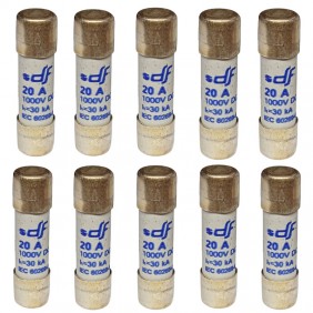 Fusible Wimex CF10gPV 20A 10.3x38mm 1000V DC 10...