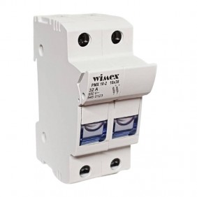 Portafusibles Wimex PMX10-2 2P 32A 10.3x38 2...