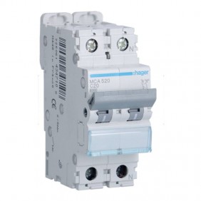 Interruttore magnetotermico Hager 1P+N 20A 6KA...