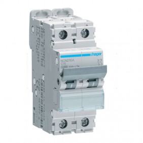 Interruttore magnetotermico Hager 2P 16A 10KA 2...
