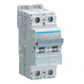 Interruttore magnetotermico Hager 2P 10A 10KA 2...