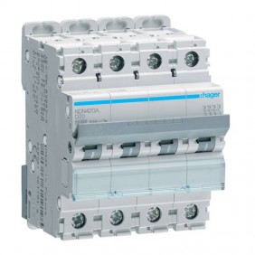Hager Leitungsschutzschalter 4P 20A 10KA Kurve...