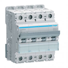 Hager Leitungsschutzschalter 4P 25A 10KA Kurve...