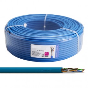 Cable de datos U/UTP Cat 6 AWG 24 azul 100...