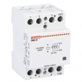 Contattore modulare Lovato 63A AC1 220VAC 3...