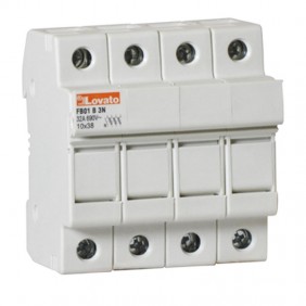 Porta fusibile Lovato 3 poli + neutro 32A...