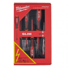 Set 5 pezzi giraviti isolati Slim Milwaukee...