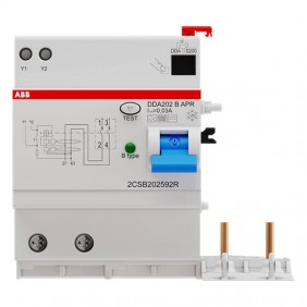 Abb Fehlerstromblock DDA 202 25A 2P Typ B 300mA...