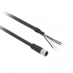 Telemecanique XZ M12 female connector 5 meters...
