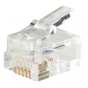 Fiche RJ11 6/4 transparente Fanton 22290
