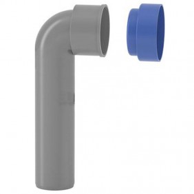 Coude technique prolongé avec bouchon en PP...