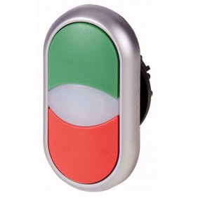 Pulsante doppio attuatore Eaton M22-DDL-GR...