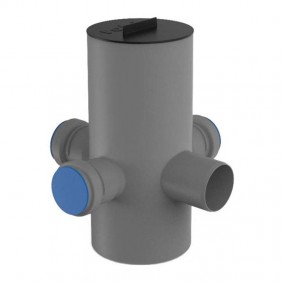 Bañera con sifón Valsir D 104 mm con 3 entradas...