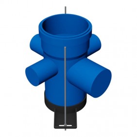 Bañera con sifón Valsir Triplus D 110 mm con 3...