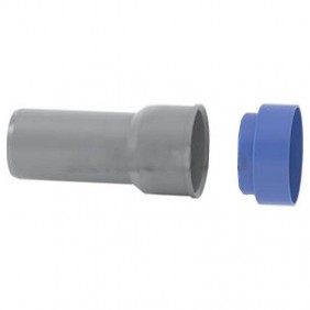 Racor recto sin abrazadera con tapón de PP...
