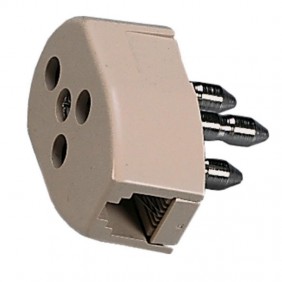 Fanton Plug 6/2 telephone jack and plug lowered...