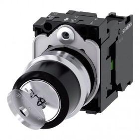 Siemens Ronis 22mm interrupteur à clé 2...