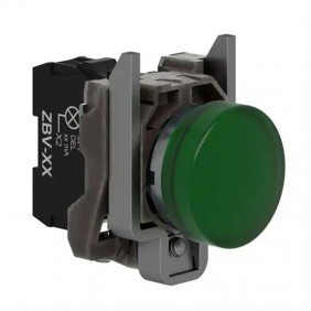 Telemecanique grüner LED-Drucktaster 24V XB4BVB3