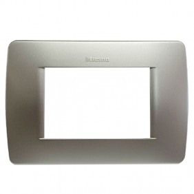 Plate Bticino Luna 3 modules green metallic...