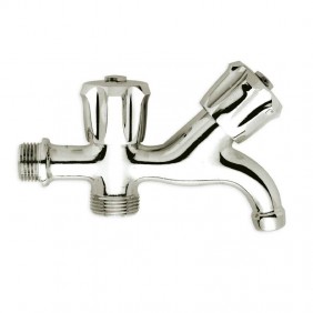 Grifo de doble salida Luxor Racor macho 1/2-3/8...