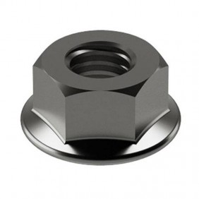 Tuerca hexagonal con brida Contact M8 de acero...