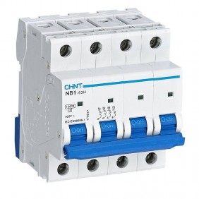 Interruttore Magnetotermico Chint NB1-63H 4P 6A...