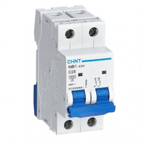 Chint Circuit Breaker NB1-63H 2P 25A 10kA C 2...