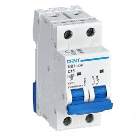 Interruptor magnetotérmico Chint NB1-63H 2P 16A...