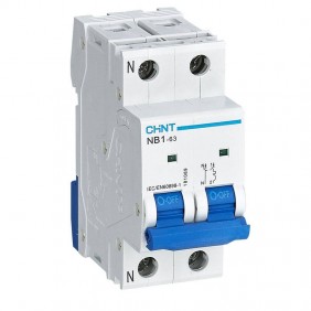 Interruttore Magnetotermico Chint NB1-63 1P+N...