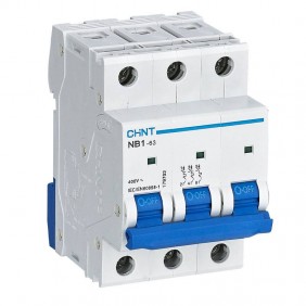 Interruptor Magnetotérmico Chint NB1-63 3P 25A...