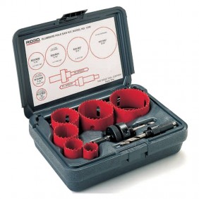 Ridgid 1248 hole saw kit for plumbers with case...