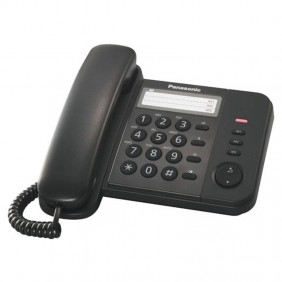 Téléphone filaire Panasonic KX-TS520EX1B Noir...