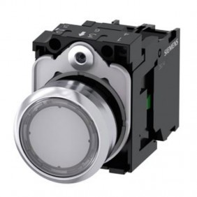 Bouton Siemens lumineux transparent 22mm LED...