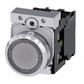 Pulsante Siemens luminoso trasparente LED 230V...